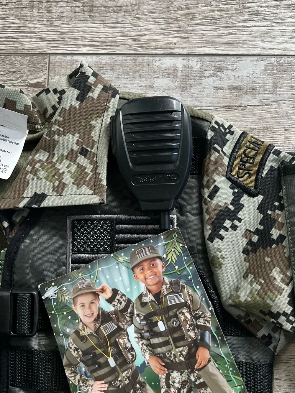 NWT Teetot & Co., Inc. Forest Camo Special Forces Costume Size 3/4